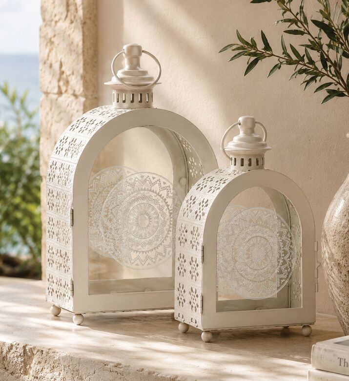 Home Deco and More Metal 2-piece Lantern Set, Packshot View
