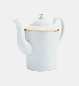 Absolu Maison Porcelain Gold Rimmed Coffee Pot, Packshot View