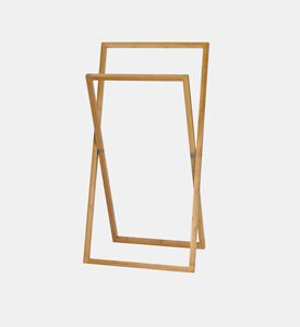Home Deco and More Bamboo Folding Towel Rack, Packshot View