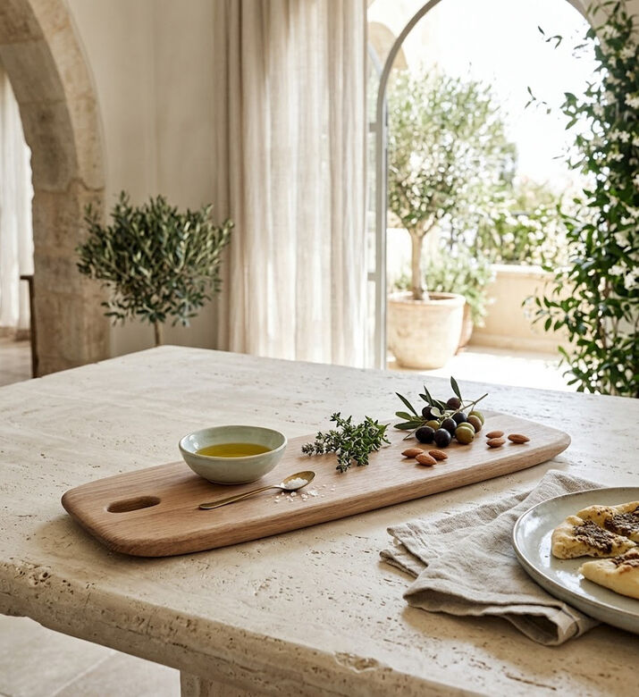 Morso Kit Wood Serving Board, Brown, 17.5x50-cm, Packshot View