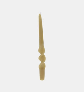 Home and Styling Antarcite Twisted Candle 2-piece Set, Camel, Packshot View