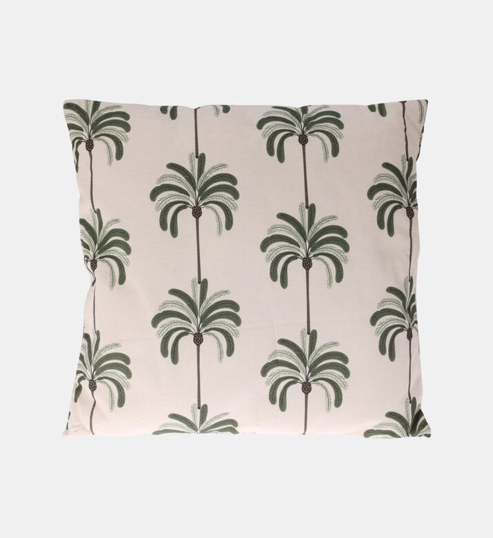 Palm Tree-inspired Print Cushion