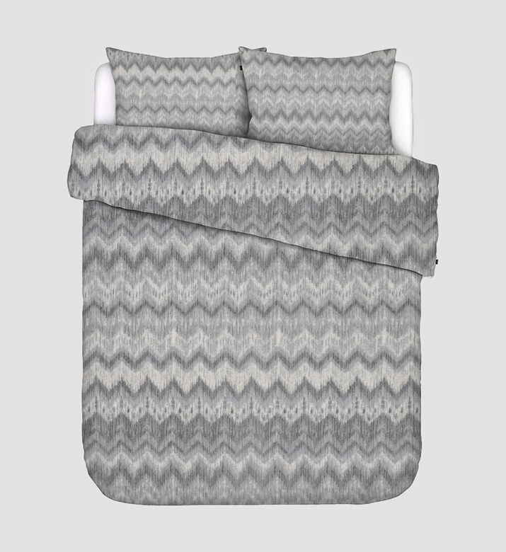 Home Deco and More Single Cotton Sateen Combed Microcheck Duvet Cover 4-piece Set, Multicolor, 120x200-cm, Packshot View