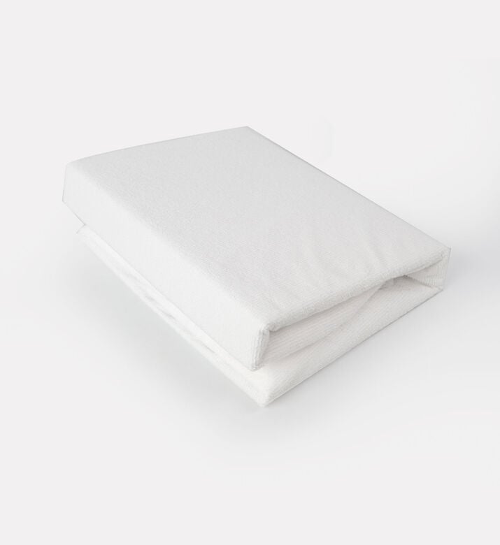 Home Deco and More Towel Reverse Mattress Protector, White, 200x200-cm, Packshot View