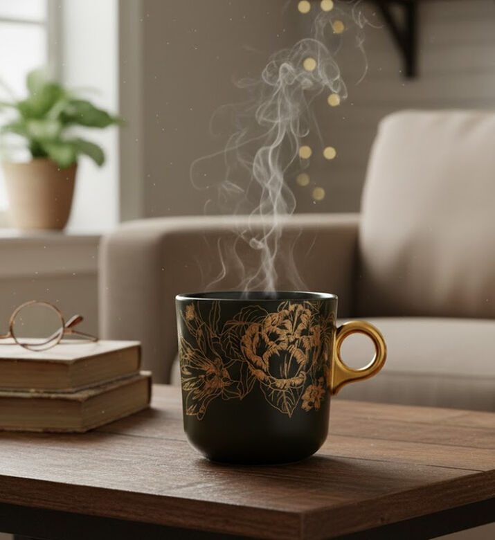 Essenza Masterpiece Large Mug, Dark-green, 330-ml, Packshot View Essenza Masterpiece Large Mug, Dark-green, 330-ml, Packshot View