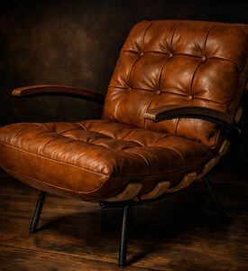 Home Deco and More Kensington Leather Armchair, Packshot View
