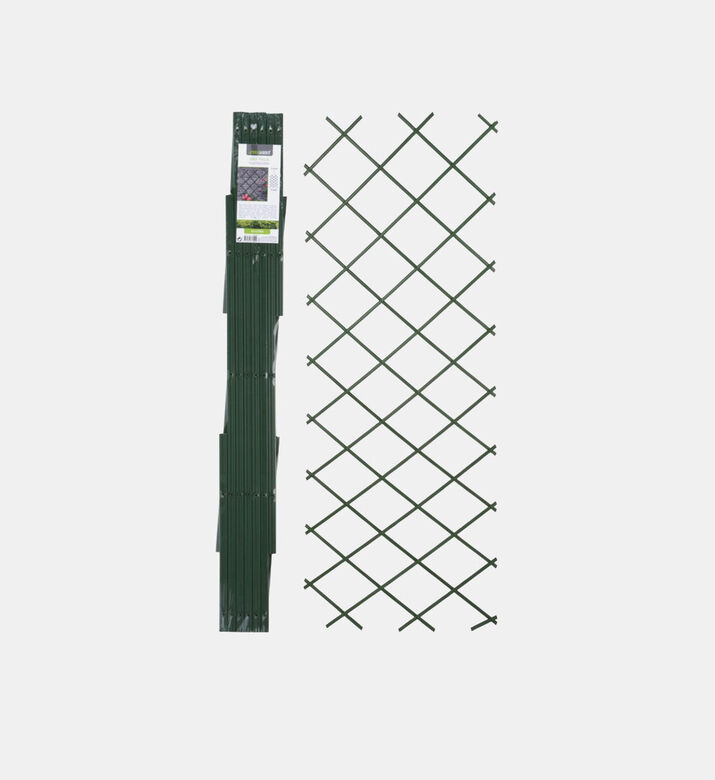 Home Deco and More Plastic Folding Garden Fence, Dark-green, 180x60-cm, Packshot View