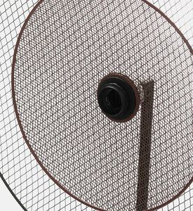 Home Deco and More Leher Circular Iron Floor Lamp, Packshot View