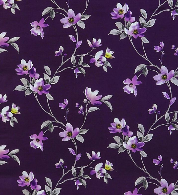 Home Deco and More Magnolia 2-piece Linen Bed Set, Purple, 240x220-cm, Packshot View