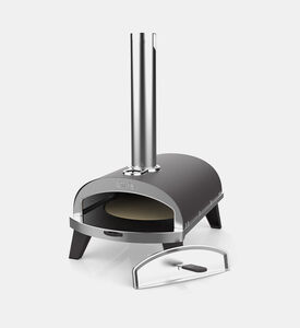 Ziipa Piana Stainless Pellet Pizza Oven, Grey, Packshot View