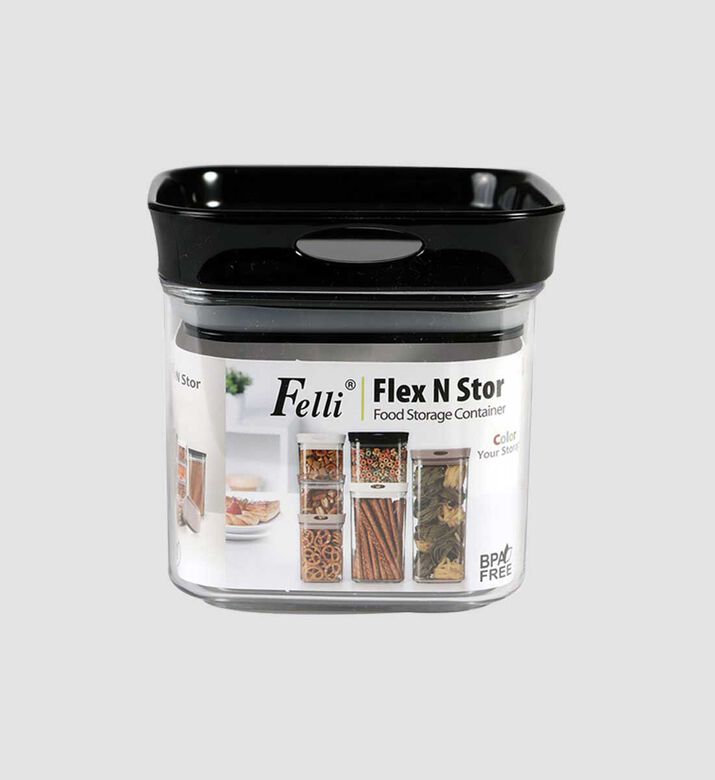 Home Deco and More Flex N Store Plastic Container, Clear, 520-ml, Packshot View