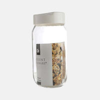 Plastic Lid Glass Storage Jar