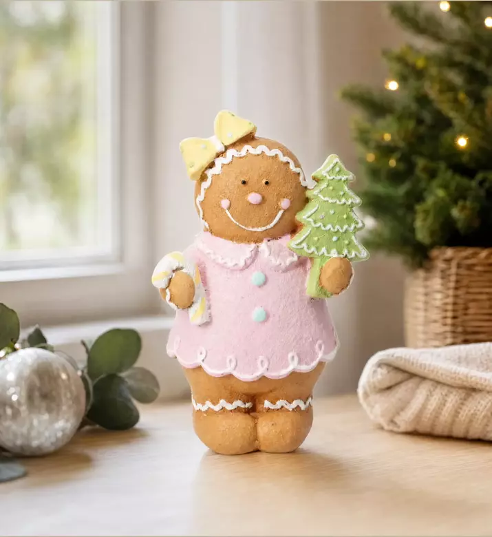 Home Deco and More Gingerbread Doll Decoration, Model View