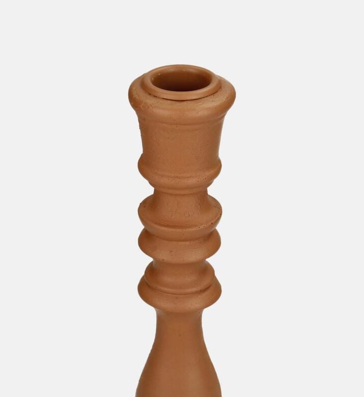 Wide Base Curved Wooden Candle Stick Wide Base Curved Wooden Candle Stick