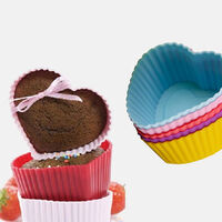 Silicone Heart Cake Form 8-piece Set