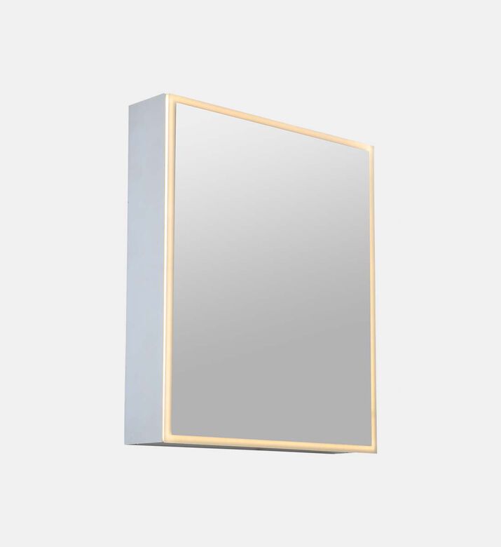 Rectangular Lighted Bathroom Mirror Cabinet