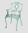 Antoinette Dining Table With 4 Chairs Green 100 Cm