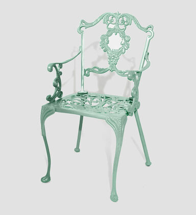 Antoinette Dining Table With 4 Chairs Green 100 Cm