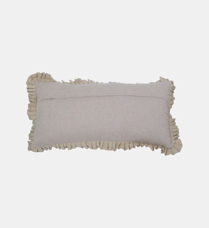 Frill Embellished Cushion 35x70 Cm