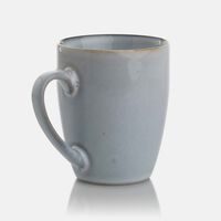 Ceramic Black Trim Handled Mug