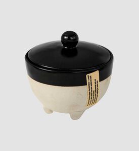 Nomad Pottery Footed Canister -11 X 11 Cm