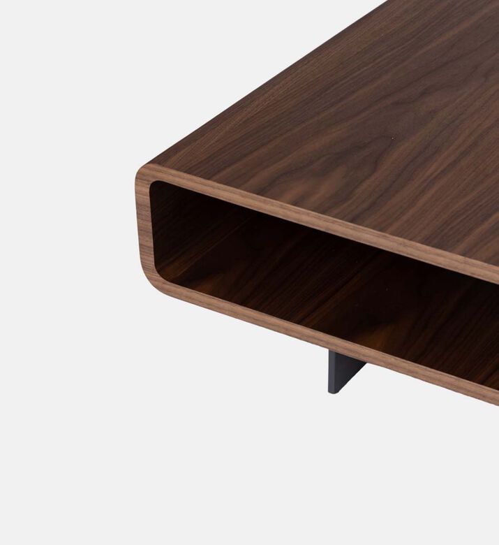 Mount Rectangular Walnut Coffee Table