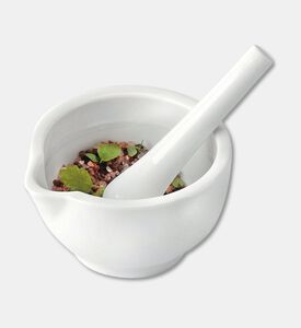 Gefu Macino Porcelain Mortar, White, 13-cm, Packshot View