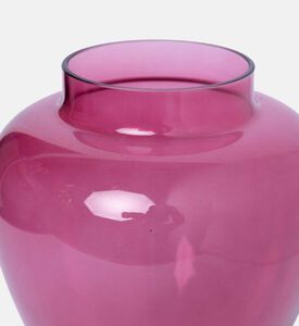 Baci Milano Classic Glass Potiche 27 X 46 Cm, Fuchsia, 16x31-cm, Packshot View