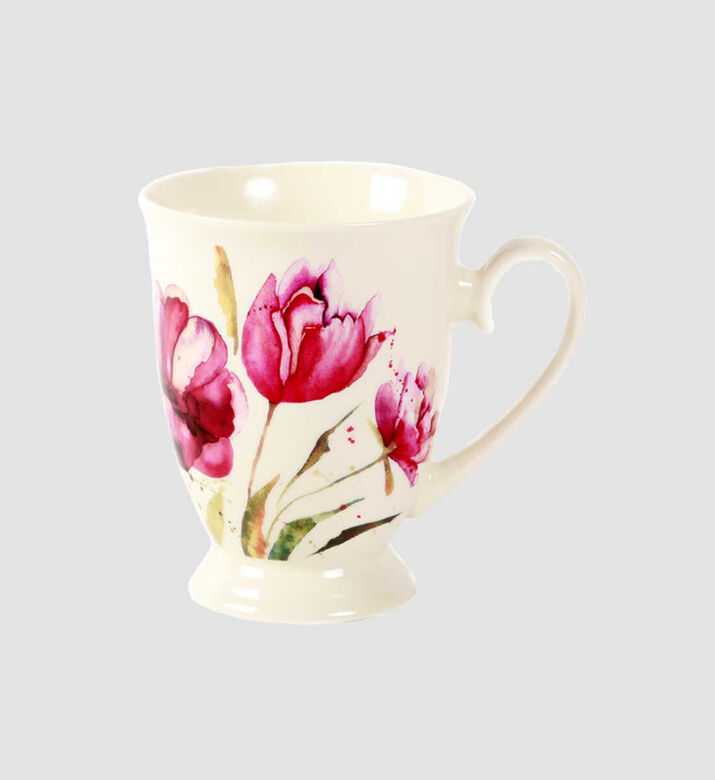 Home Deco and More Flowerfield Flroal Mug, Tulip, Packshot View