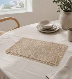 Home Deco and More Jute Natural-finish Placemat, Natural, Packshot View