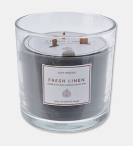 Home Deco and More Wooden Wick Scented Candle, Packshot View
