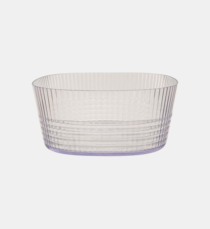 Home Deco and More Matrix Acrylic Salad Bowl, Clear, Packshot View