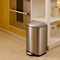 Della Stainless Steel Pedal Bin - 12 L