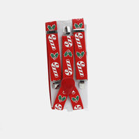 Candy Cane Holly Suspenders