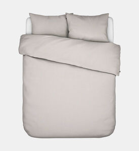 Home Deco and More Lima Cotton Sateen Duvet Cover, Ecru, 260x240-cm, Packshot View