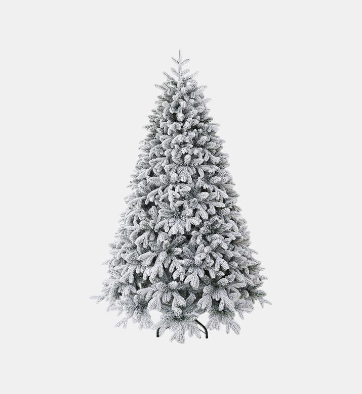 Home Deco and More Snowy Mixed Flocked Tree, White, 240-cm, Packshot View