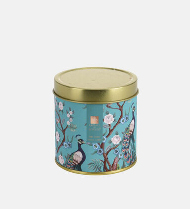 Wax Printed Candle-in-zinq Pot