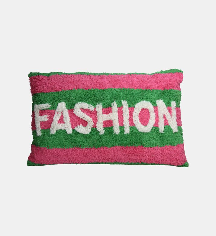Fashion Inscribed Rectangular Cotton Throw Pillow