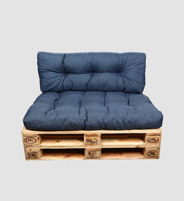 Home Deco and More Outdoor Quilted Cushion, Blue, Packshot View