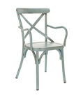Vinta Aluminum Cross Back Armchair