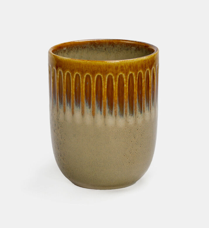 Home Deco and More Ceramic Glaze Layers Mug, Brown, Packshot View