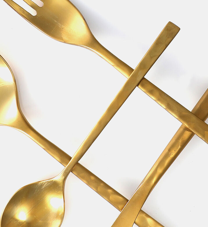 The Fuse Hammered 24-piece Cutlery Set