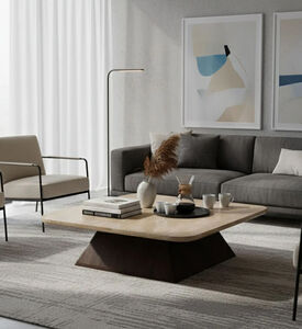 Home Deco and More Travis Mango Wood Coffee Table, Packshot View