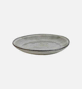 Home Deco and More Cream Porcelain Dinner Plate, Packshot View