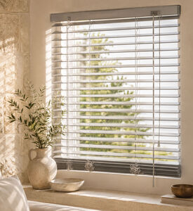 Luance Aluminum Blind Curtain, White, 90x180-cm, Packshot View