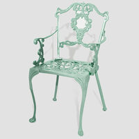 Grape Dining Table With 4 Chairs Green 90 X 70 Cm