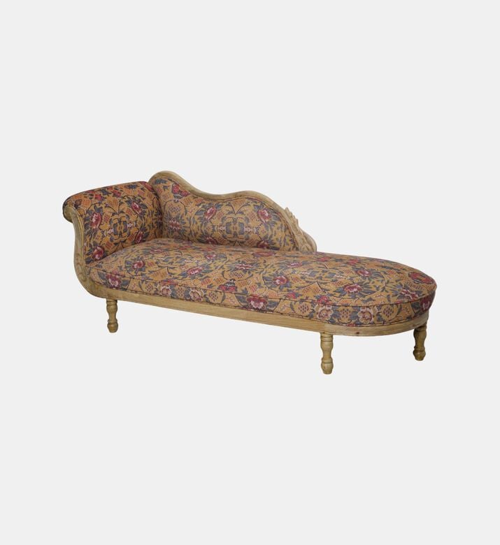 Antoinette Chenille Digital Printed Chaise