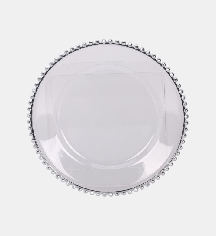 Home Deco and More Plate, Silver, Packshot View
