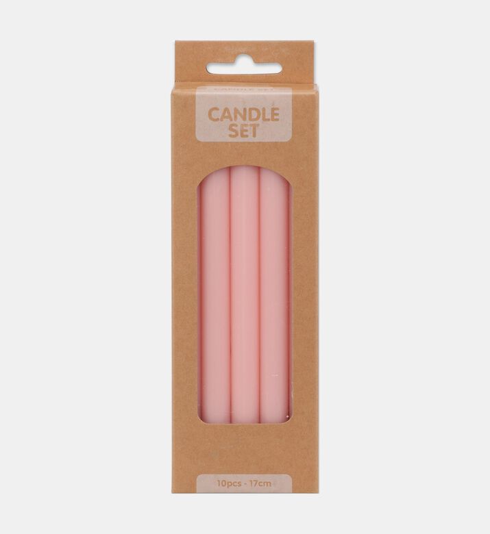 Home Deco and More Matte Cylindrical 3-piece Planter Set, Pink, Packshot View