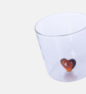 Heart Embellished Drinking Glass 4-piece Set